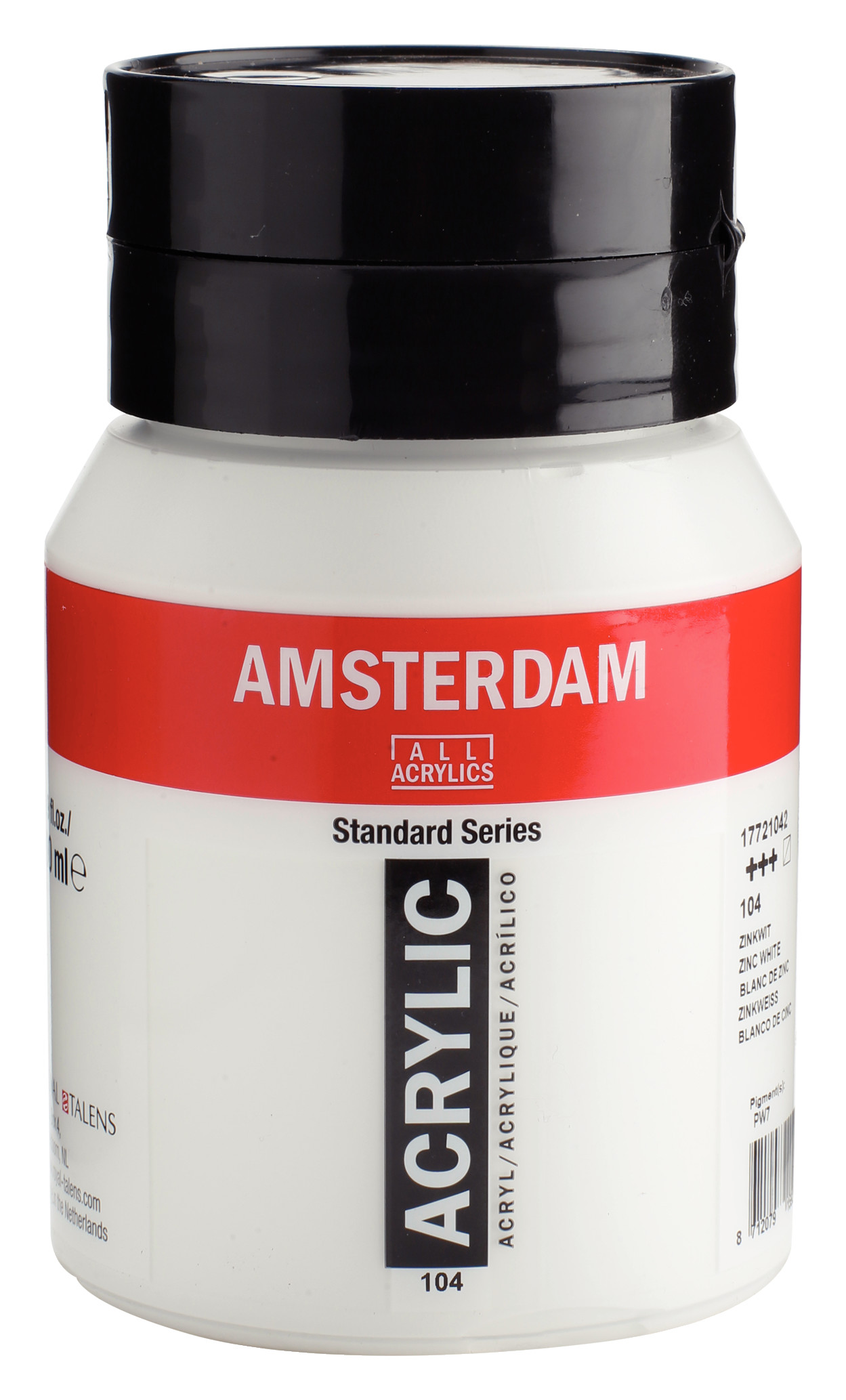 Amsterdam Acryl 500 ml Zinkwit 104