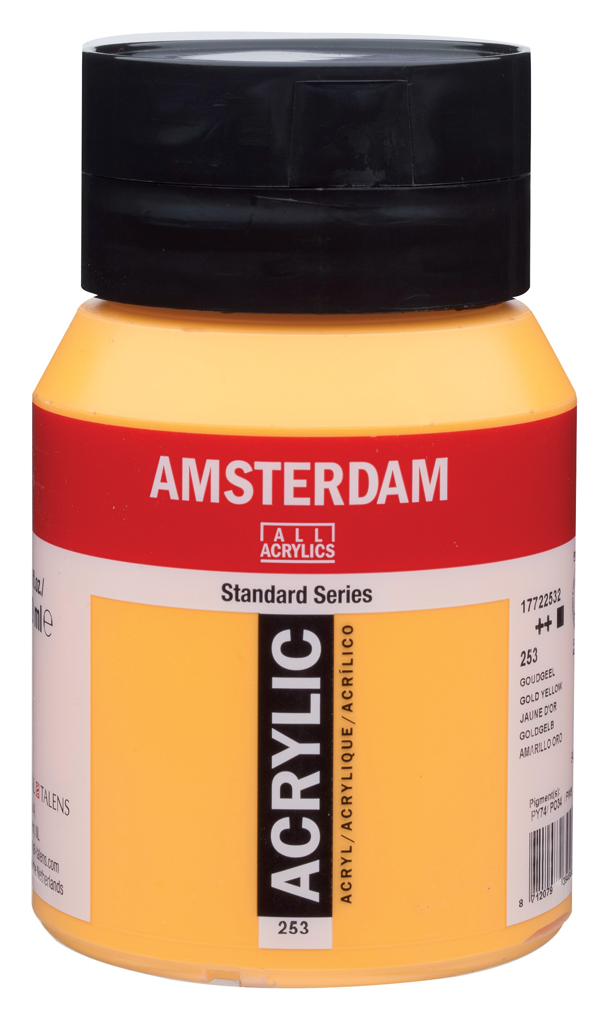Amsterdam Acryl 500 ml Goudgeel 253